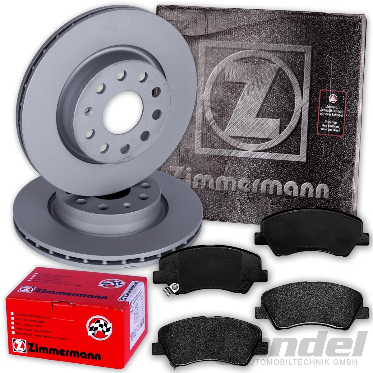 Гальмівні колодки та диски Zimmermann для VW Atlas (CA1) 3.6 FSi 4motion