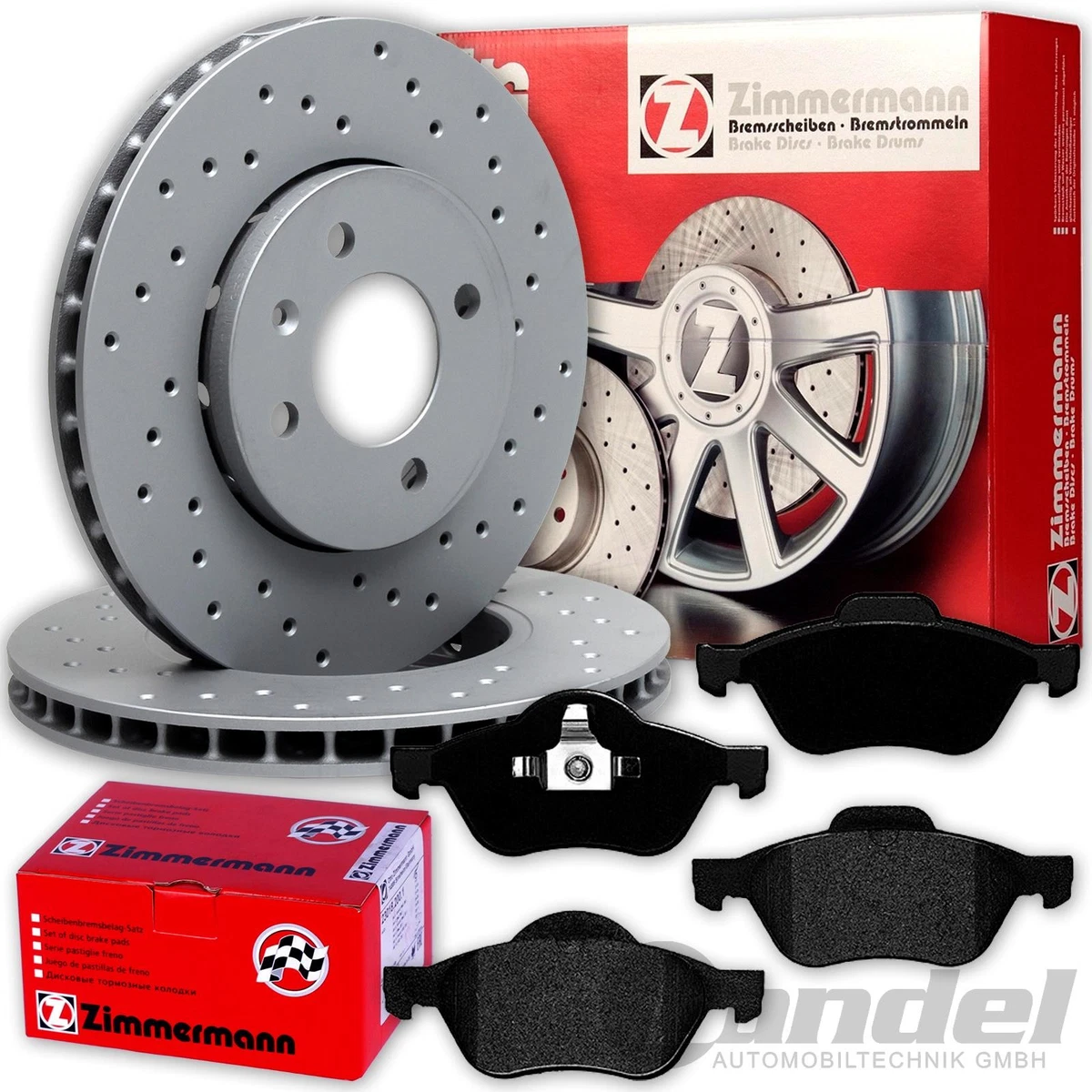 Гальмівні колодки та диски Zimmermann для VW Atlas (CA1) 3.6 FSi 4motion