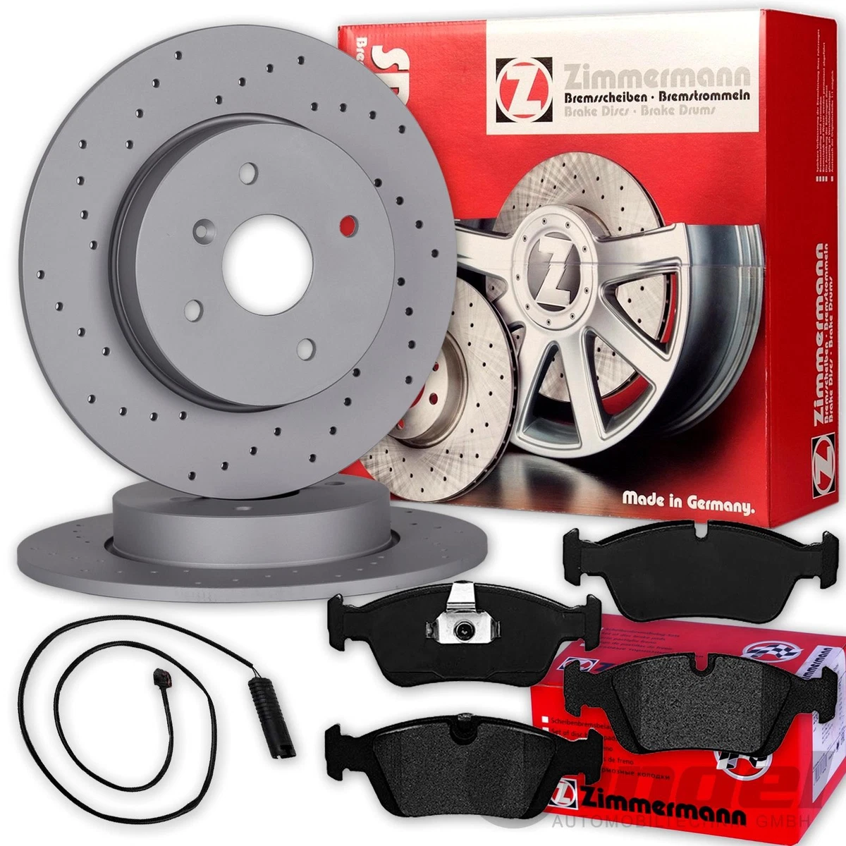 Гальмівні колодки та диски Zimmermann для VW Atlas (CA1) 3.6 FSi 4motion