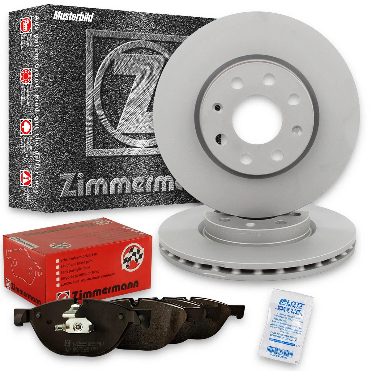 Гальмівні диски і колодки Zimmermann для SMART FORTWO (453) 0.9 Brabus